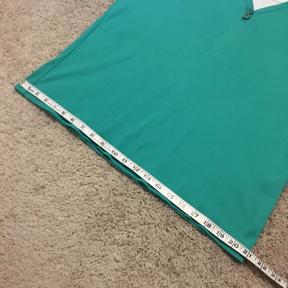 Vintage Turquoise Cotton Tee Sporty Bilayer Teet - Picture 12 of 14